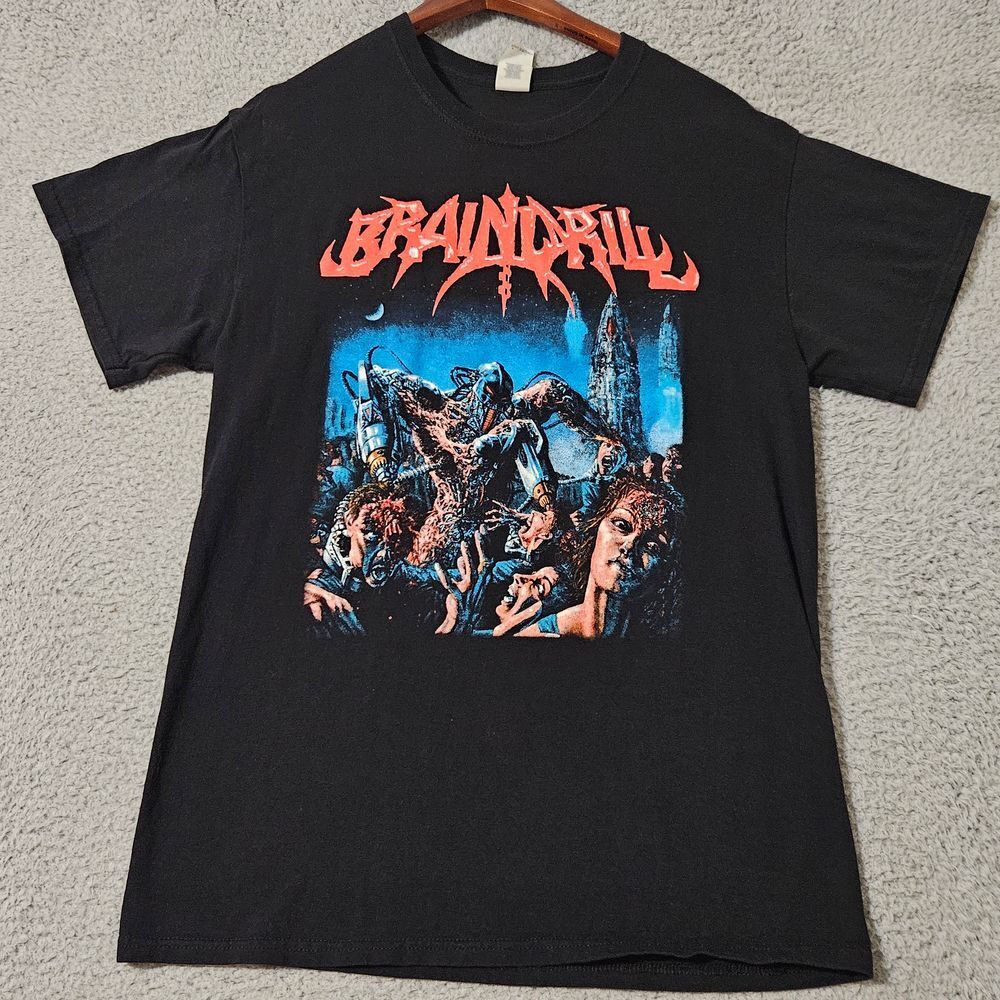 Boundless Obscenity by Brain Drill Black‎ Graphic T Shirt Men's Size Medium